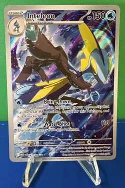 Pokemon TCG Inteleon 142/132 Mega Evolution Illustration Rare Card - Near Mint - Image 1