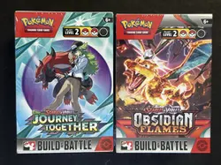 Pokemon TCG OBSIDIAN FLAMES & Journey together Build & Battle Pack Boxes SEALED - Image 1