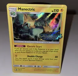 Manectric SM130 Sun And Moon SM Celestial Storm Prerelease Promo Stamped Pokemon - Image 1