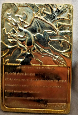 Charizard Pokemon Gold Trading Card Burger King 1999 - Image 5