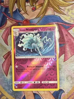Pokemon Cosmic Eclipse Reverse Holo Rare Alolan Ninetails 145/236 FREE SHIPPING - Image 1