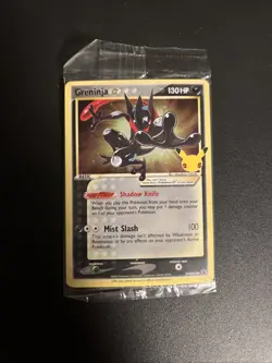 Greninja Gold Star Holo Promo SWSH144 Celebrations Black Star Pokemon - SEALED - Image 1