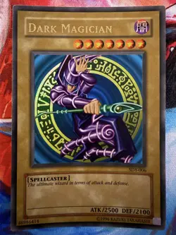 Yu-Gi-Oh! Dark Magician Holo #SDY-006, 1999 LP, Fair - Image 1