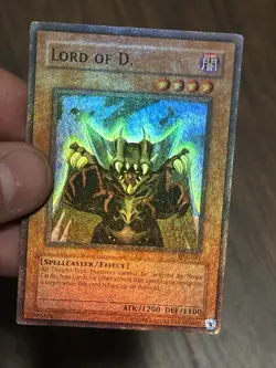 Yugioh Lord of D. SDK-041 Super Rare Unlimited OG Print Heavy Holo Bleed MP - Image 1