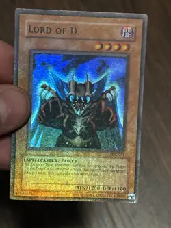 Yugioh Lord of D. SDK-041 Super Rare Unlimited OG Print Heavy Holo Bleed MP - Image 3