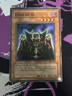 Yugioh Lord of D. SDK-041 Super Rare Unlimited OG Print Heavy Holo Bleed MP - Image 4
