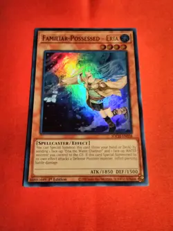 Yu-Gi-Oh! Familiar-Possessed - Eria - Ultra Rare 1st Edition SDCH-EN038 Unplayed - Image 1