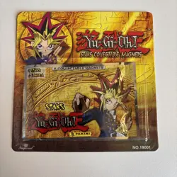 VINTAGE Yu-Gi-Oh! Staks 5 Battle Magnets Hanger Packs Lot Of 3 Sealed 2002 - Image 2