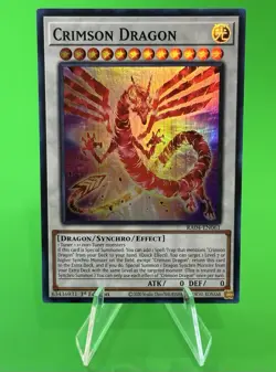 Yu-Gi-Oh Quarter Century Stampede Crimson Dragon Super Rare RA04-EN061 NM!!! - Image 1