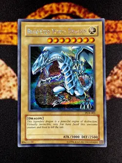 YUGIOH • BLUE EYES WHITE DRAGON • PRISMATIC SECRET RARE • PCK-001 • PROMO • NM - Image 1