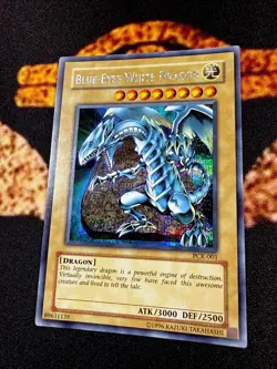 YUGIOH • BLUE EYES WHITE DRAGON • PRISMATIC SECRET RARE • PCK-001 • PROMO • NM - Image 3