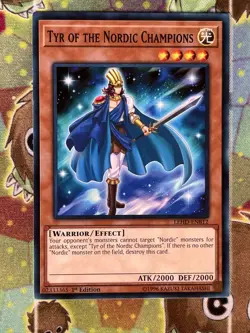 Yugioh Tyr Of The Nordic Champions LEHD-ENB12 Single - Image 1