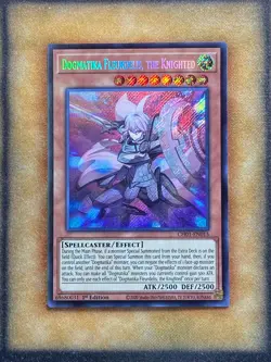 Yugioh Dogmatika Fleurdelis, the Knighted CH01-EN015 Secret Rare 1st Ed NM - Image 1