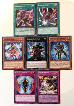 YuGiOh 7 Card Gagaga Set/Lot - Image 1