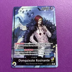 One Piece Legacy of the Master: Donquixote Rosinante OP12-061 Alt Art Leader - Image 1