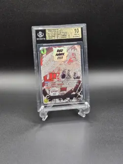 2025 ONE PIECE #OP11-114 GUM-GUM FIRE-FIST PISTOL RED HAWK BGS 10 - Image 1