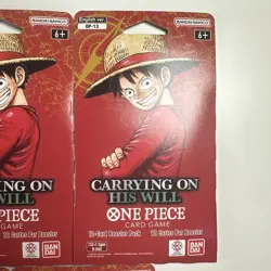 5x ENGLISH One Piece CCG: Carrying On His Will - Sleeved Booster Pack lot OP-13 - Image 4