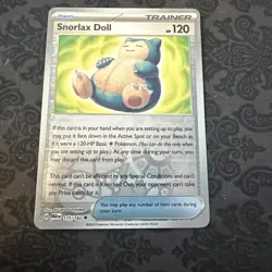 Snorlax Doll [Reverse Holo] 175/182 PAR Paradox Rift Pokemon Card - Image 1