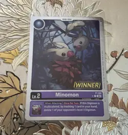 Digimon Card Game Minomon P-149 P Winner Promo AUC - Image 1