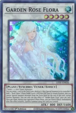 Garden Rose Flora - LIOV-EN036 - Super Rare - 1st Edition Near Mint Yugioh Card - Image 1