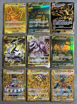 Pokemon Gold Secret Rare Card Lot of 9 NM/M Cards Palkia Garchomp - Image 1