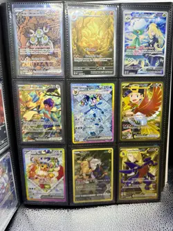 Pokemon Card Binder Collection Lot Prismatic Rare Holos Near Mint GX IR SIR - Image 1