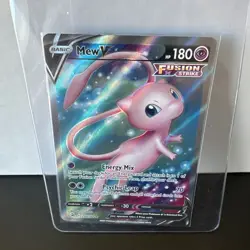 Pokemon TCG Mew v Fusion Strike Holo Full Art Ultra Rare Card 250/264 - Image 1
