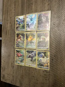 Pokemon TCG Crown Zenith Galarian Gallery Full Art Set of 9 Cards GG26 - GG34 NM - Image 1