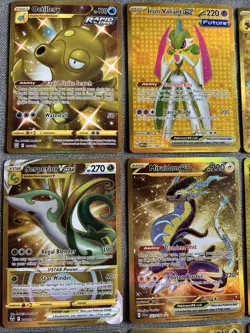 Pokemon Gold Secret Rare Card Lot of 9 NM/M Cards Inteleon Ogerpon - Image 2