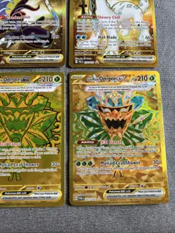 Pokemon Gold Secret Rare Card Lot of 9 NM/M Cards Inteleon Ogerpon - Image 4