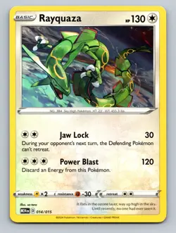 Rayquaza Promo McDonald's Promos 2024 #014/015 tcg Pokemon Card NM - Image 1