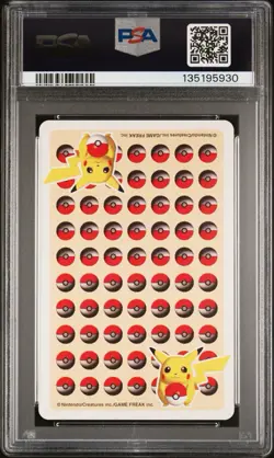 1998 POKEMON STADIUM YELLOW VERSION PLAYING CARDS | ACE OF SPADES PIKACHU PSA 8 - Image 2