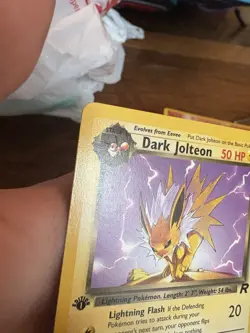 1st Edition Dark Jolteon Vintage 38/82 Team Rocket Pokemon Card NM/M Rare - Image 2