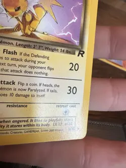 1st Edition Dark Jolteon Vintage 38/82 Team Rocket Pokemon Card NM/M Rare - Image 5