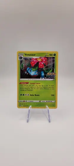 Pokemon TCG: Venusaur 003/078 Pokemon Go Set Holo Rare Card NM - Image 1