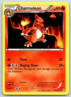 Charmeleon - BW Boundaries Crossed 19/149 Black White 151 Pokemon TCG Card LP - Image 1