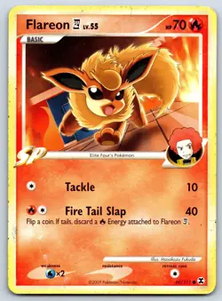 Flareon - Platinum Rising Rivals 60/111 Masakazu Fukuda Pokemon 151 TCG Card HP - Image 1