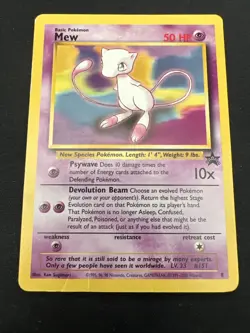 Wizards of the Coast (WotC) Black Star Promo Pokemon Card Lot: Marill 29 & Mew 8 - Image 4