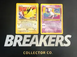 Wizards of the Coast (WotC) Black Star Promo Pokemon Card Lot: Zapdos & Mew - Image 1