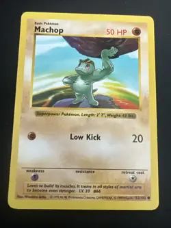 Base Set Vintage Shadowless Pokemon 9 Card Lot - Magnemite, Machop & Staryu - Image 2