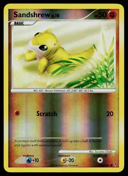 Pokemon Card - Sandshrew Supreme Victors 124/147 Common Reverse Holo - Image 1