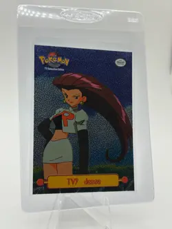1999 Topps Pokemon Series 1 TV9 Jesse Holo Foil Card LP - Image 1