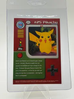 Pokemon Card TV2 #25 Pikachu TOPPS Series 1 TV Animation Non-Holo LP - Image 2