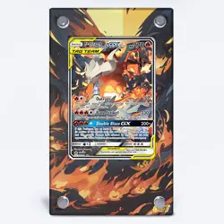 Reshiram&Charizard GX SM201 Pokemon Extended Protect Case Screwdown Card Holder - Image 1