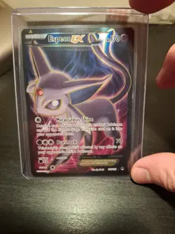 Pokemon Espeon EX Holo Full Art Ultra Rare Card 117/122 - Image 1