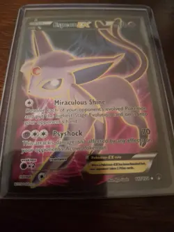 Pokemon Espeon EX Holo Full Art Ultra Rare Card 117/122 - Image 3