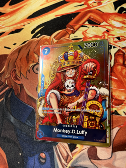 One piece Monkey D Luffy Convention Exclusive Foil promo Card P-043 Unopened - Image 5