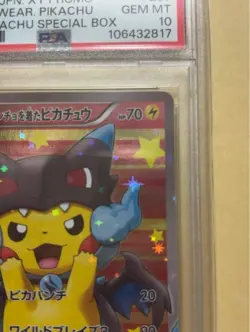PSA10 Pikachu in Poncho Mega Charizard X Promo 207/XY-P Pokemon Card - Image 4