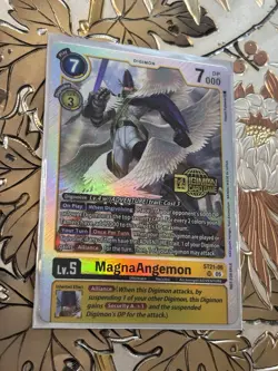 Digimon Card Game MagnaAngemon Release Foil ST21-06 AUC - Image 1