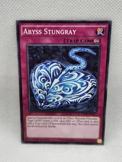 Yugioh Trap Card Abyss Stungray CROS-EN077 1st Edition Common NM - Image 1